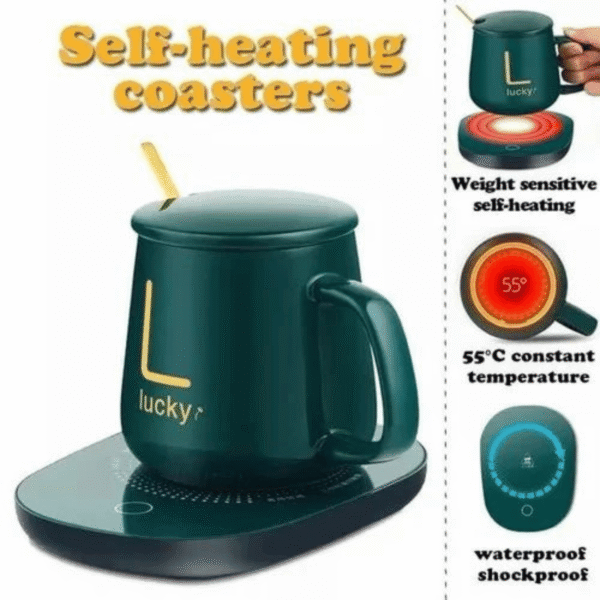 Coffee Mug with Heating Plate - Image 2